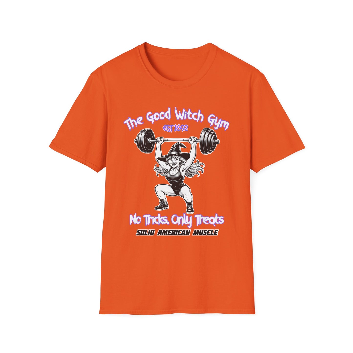 Solid American Muscle - The Good Witch Gym - Halloween Witch T-Shirt
