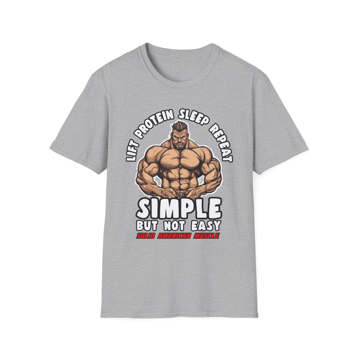 Solid American Muscle - Simple But Not Easy #2 T-Shirt
