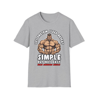 Solid American Muscle - Simple But Not Easy #2 T-Shirt