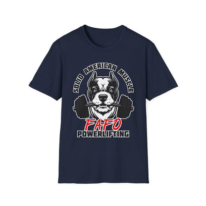 Solid American Muscle - FAFO Powerlifting - Mad Dog T-Shirt