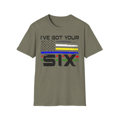 Patriot Collection - I’ve Got Your Six - First Responders Flag T-Shirt