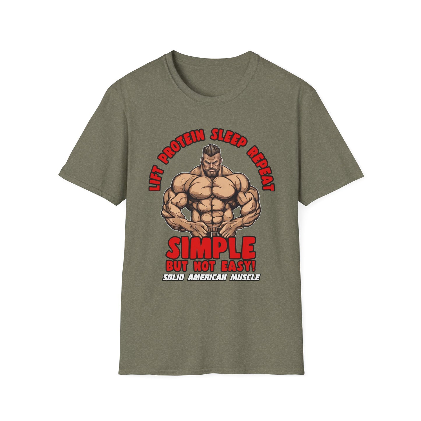 Solid American Muscle - Simple But Not Easy T-Shirt