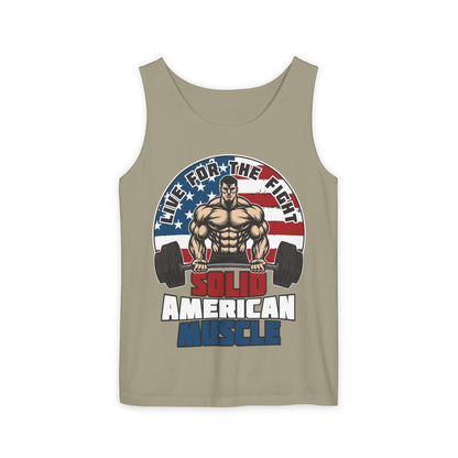Solid American Muscle - Live For The Fight - Logo - Tank Top