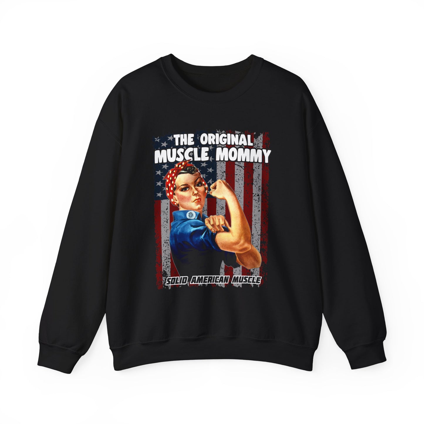 Solid American Muscle - Original Muscle Mommy - Sweatshirt