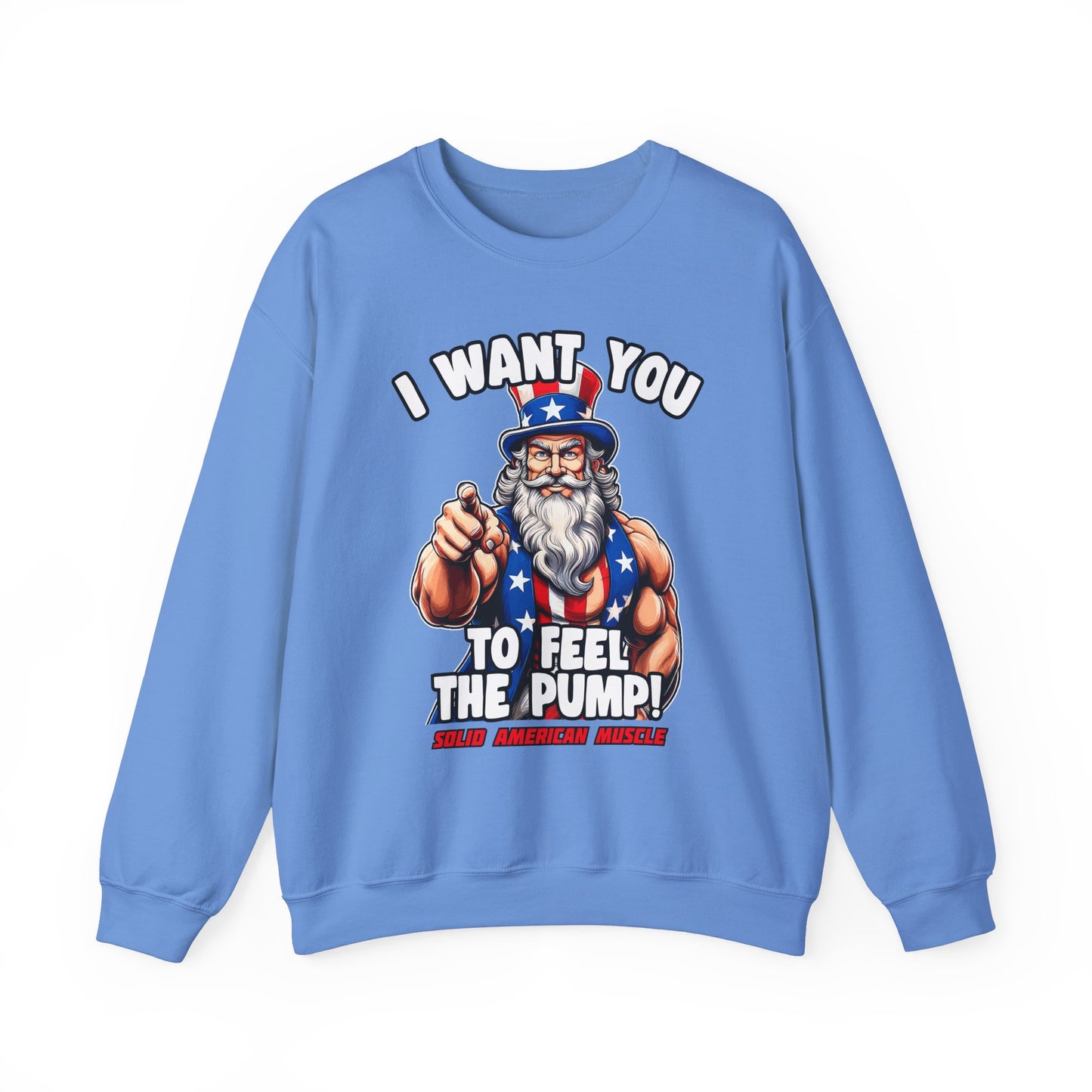 Solid American Muscle - I Want You to Feel the Pump! - Uncle Sam T-Shirt