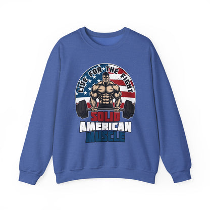 Solid American Muscle - Live for the Fight - Logo Sweatshirt