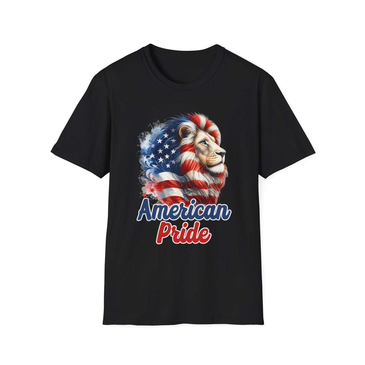 Patriot Collection - American Pride - USA Flag - Lion - T-Shirt