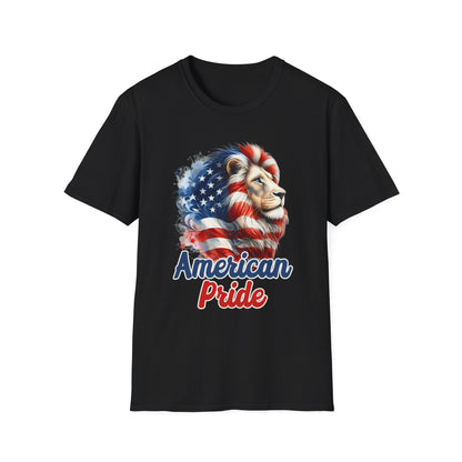 Patriot Collection - American Pride - USA Flag - Lion - T-Shirt