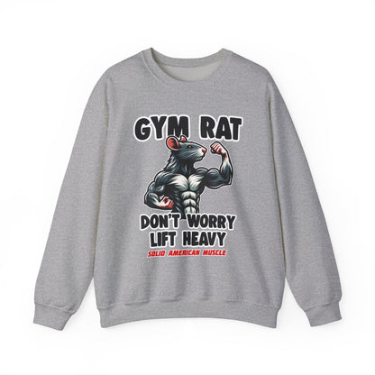 Solid American Muscle - Gym Rat - Don't Worry Lift Heavy - Sweatshirt