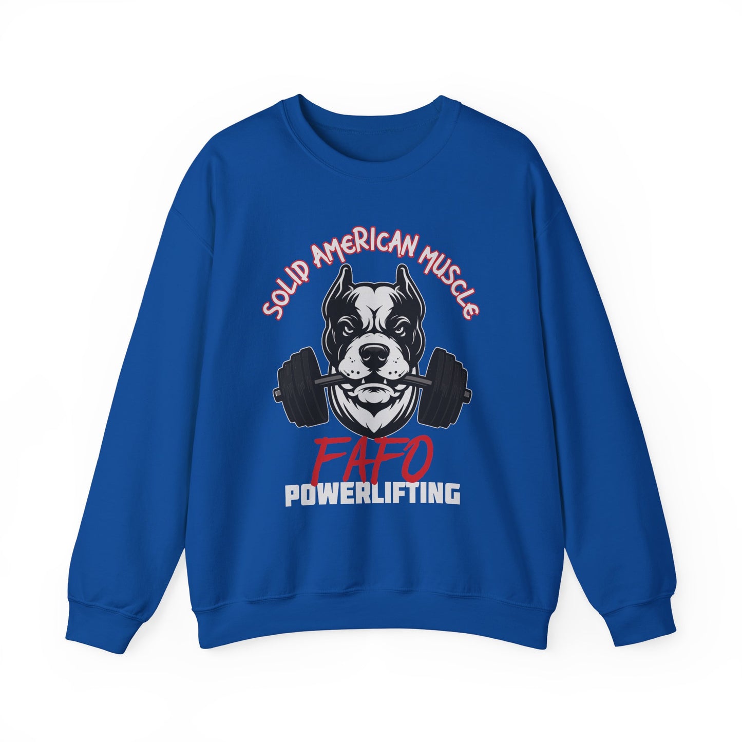 Solid American Muscle - FAFO Powerlifting - Mad Dog Sweatshirt