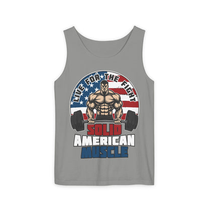 Solid American Muscle - Live For The Fight - Logo - Tank Top