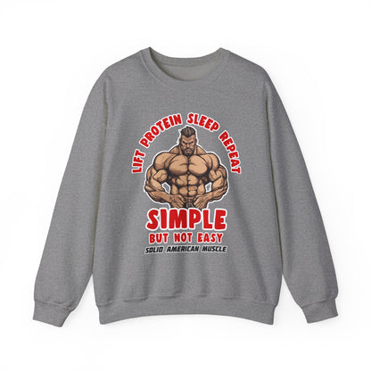 Solid American Muscle - Simple But Not Easy Sweatshirt