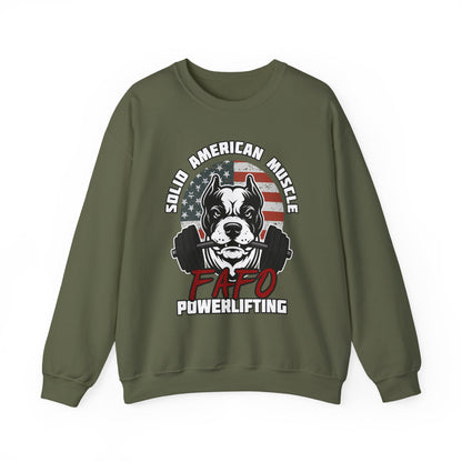 Solid American Muscle - FAFO Powerlifting - Mad Dog Sweatshirt
