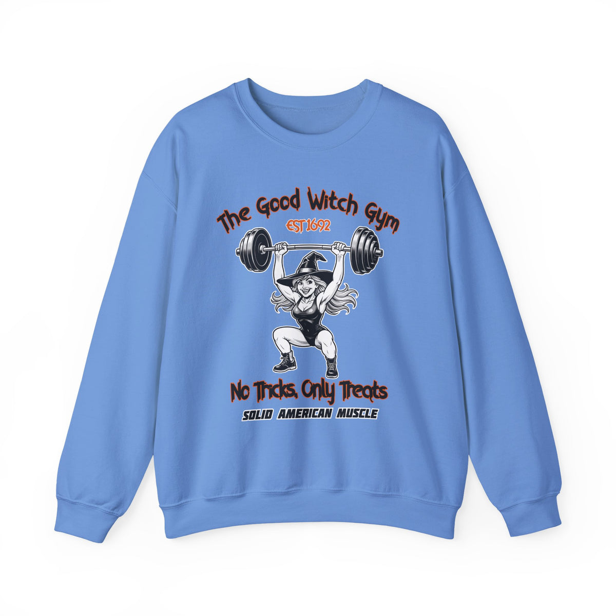 Solid American Muscle - The Good Witch Gym - Halloween Witch Gym Sweatshirt