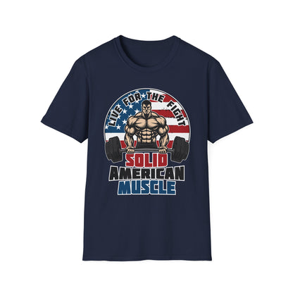 Solid American Muscle - Live for the Fight - Logo T-Shirt