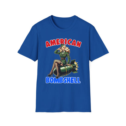 Patriot Collection - American Bombshell - Retro Military Style - T-Shirt
