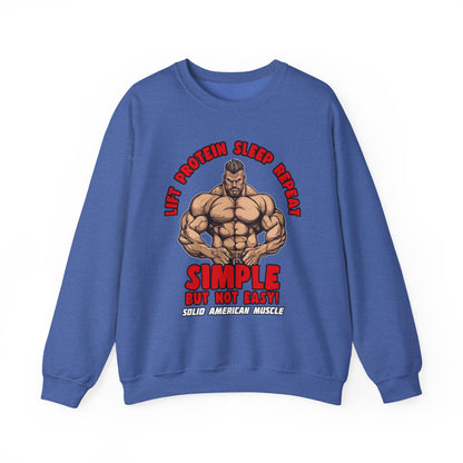 Solid American Muscle - Simple But Not Easy Sweatshirt