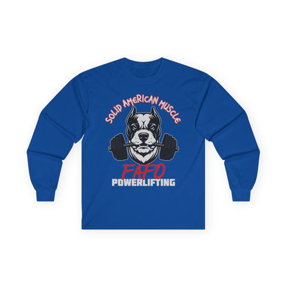 Solid American Muscle - FAFO Powerlifting - Mad Dog - Long Sleeve T-Shirt
