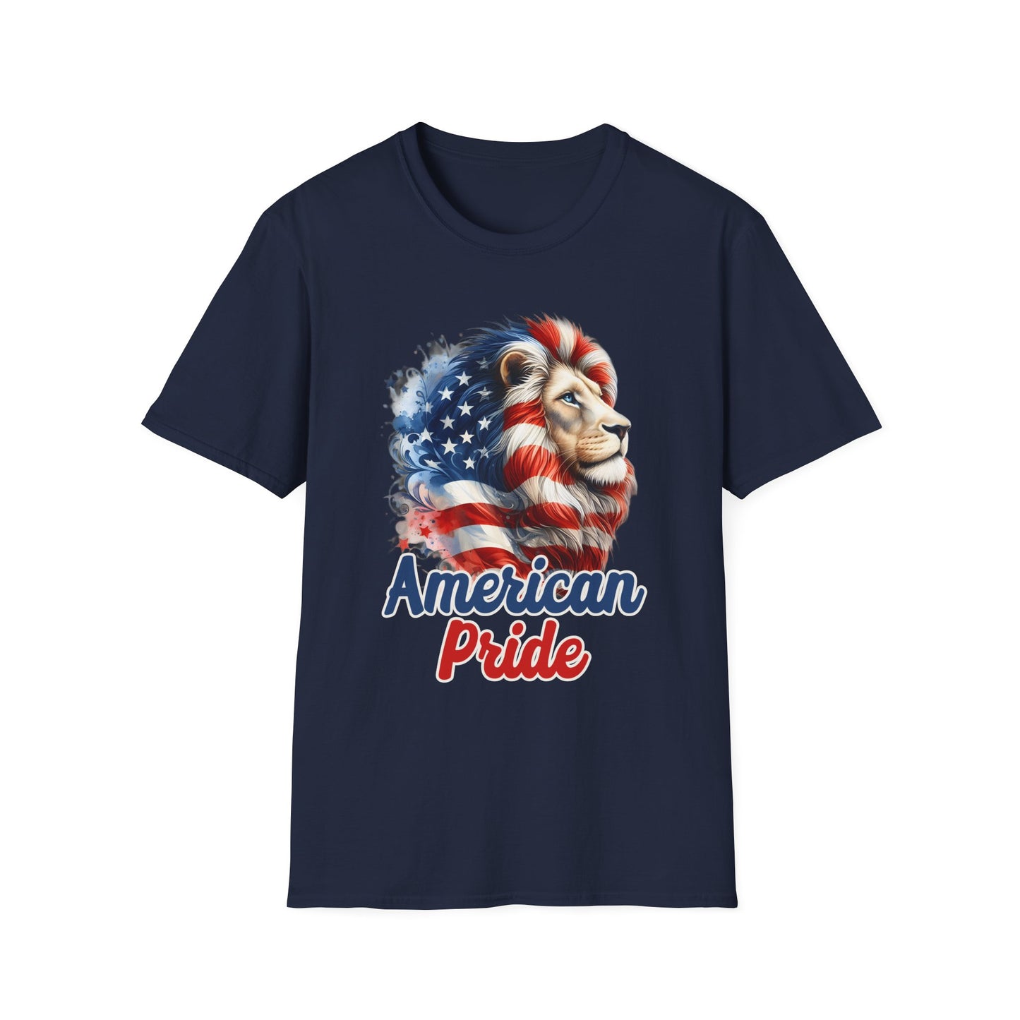 Patriot Collection - American Pride - USA Flag - Lion - T-Shirt