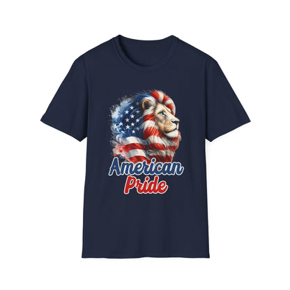 Patriot Collection - American Pride - USA Flag - Lion - T-Shirt