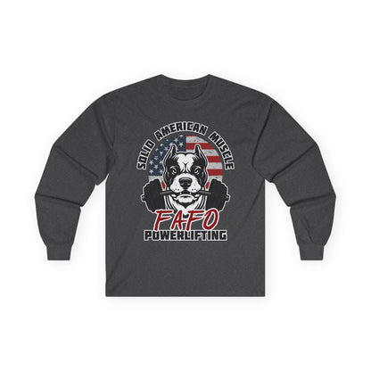 Solid American Muscle - FAFO Powerlifting - Mad Dog - Long Sleeve T-Shirt