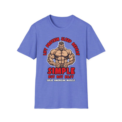 Solid American Muscle - Simple But Not Easy T-Shirt