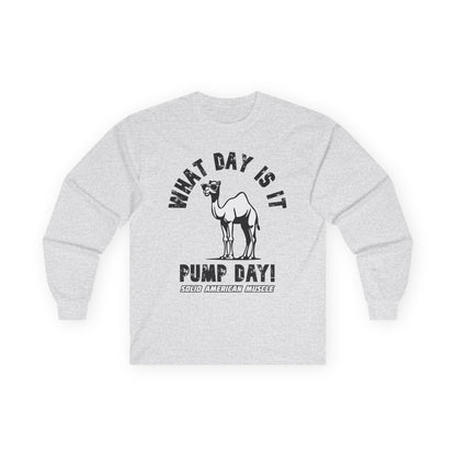 Solid American Muscle - Pump Day! Long Sleeve T-Shirt