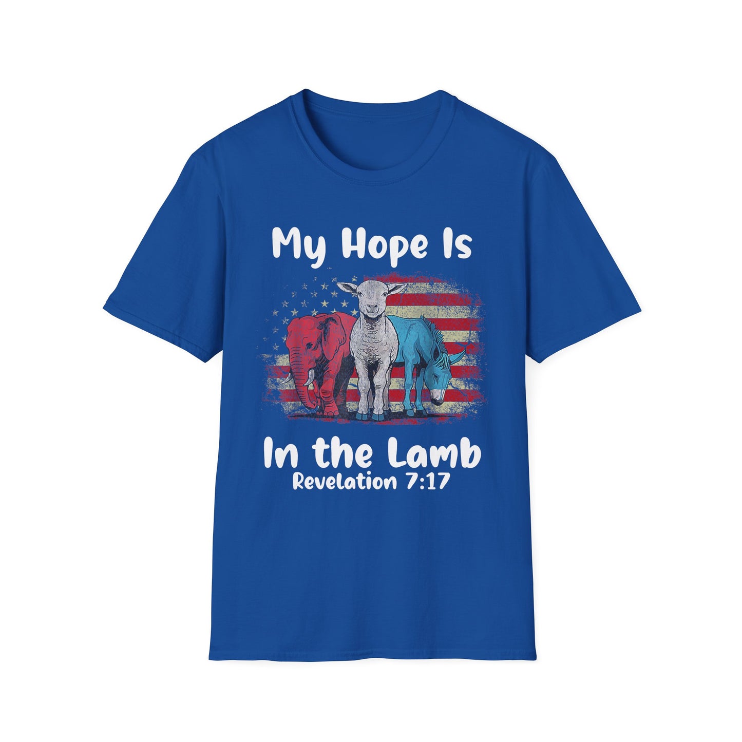 Patriot Collection - My Hope Is In the Lamb - Christian / Jesus - T-Shirt