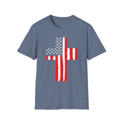Patriot Collection - American Flag Cross - T-Shirt