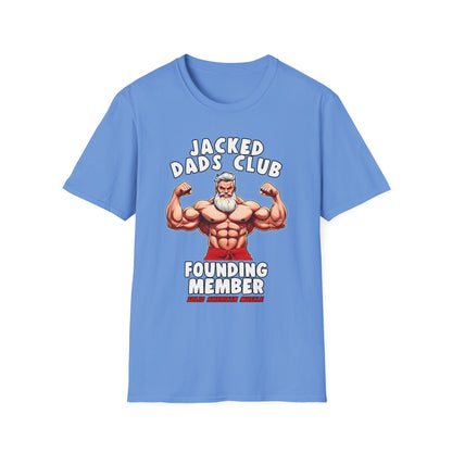 Solid American Muscle - Jacked Dads Club - Founding Member - Father's Day T-Shirt
