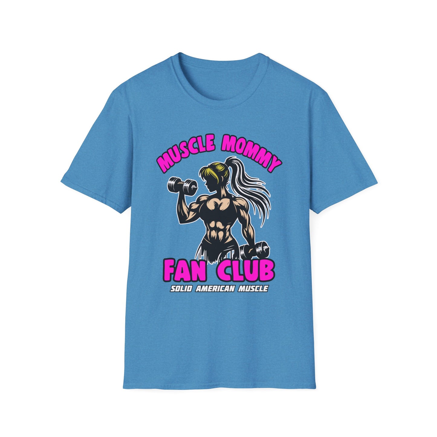 Solid American Muscle - Muscle Mommy Fan Club T-Shirt