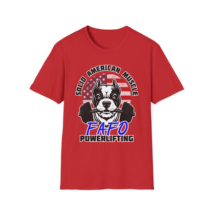 Solid American Muscle - FAFO Powerlifting - Mad Dog T-Shirt