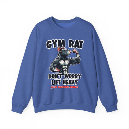 Solid American Muscle - Gym Rat - Don't Worry Lift Heavy - Sweatshirt