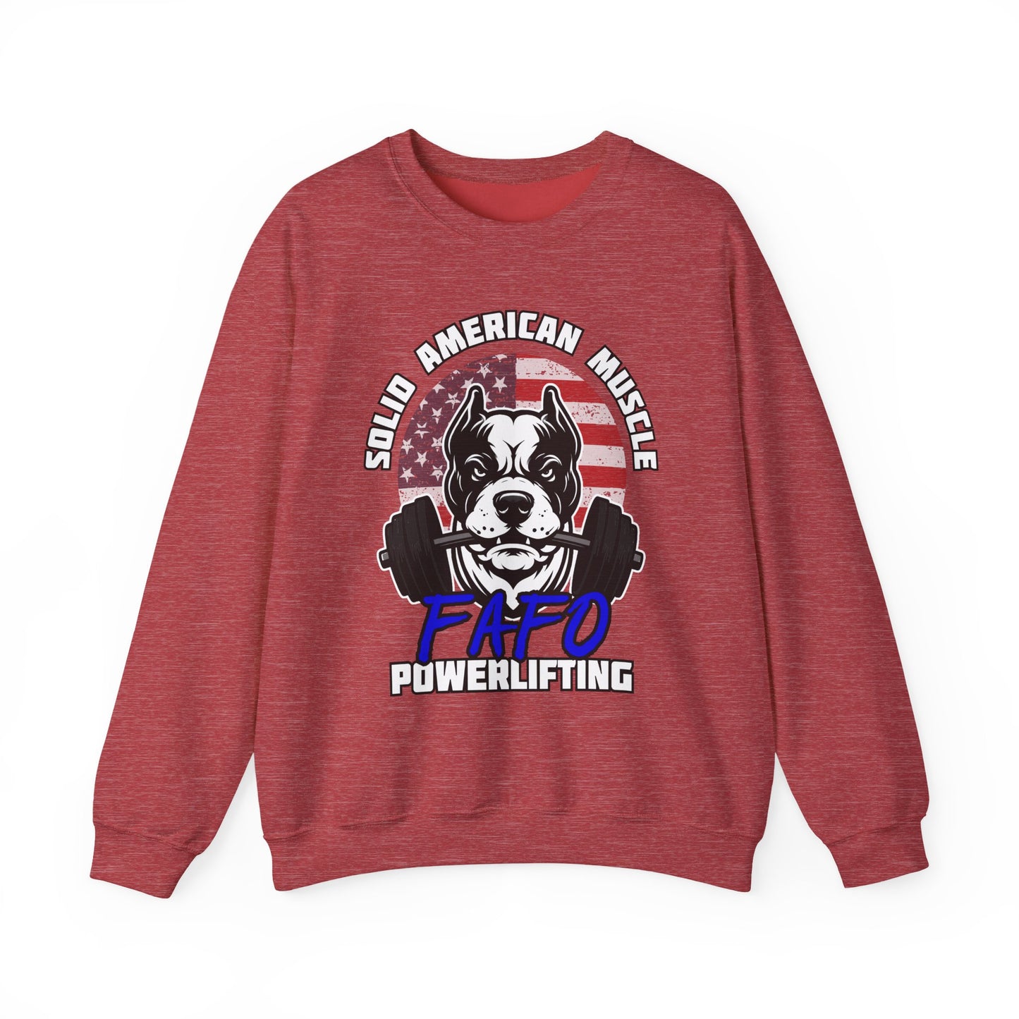 Solid American Muscle - FAFO Powerlifting - Mad Dog Sweatshirt