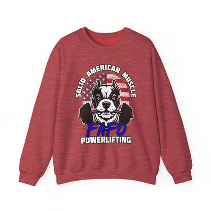 Solid American Muscle - FAFO Powerlifting - Mad Dog Sweatshirt
