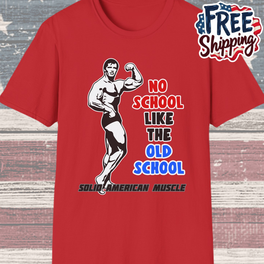 Solid American Muscle - No School Like The Old School T-Shirt
