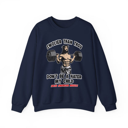 Solid American Muscle - Swolier Than Thou - Lifting Jesus - Sweatshirt