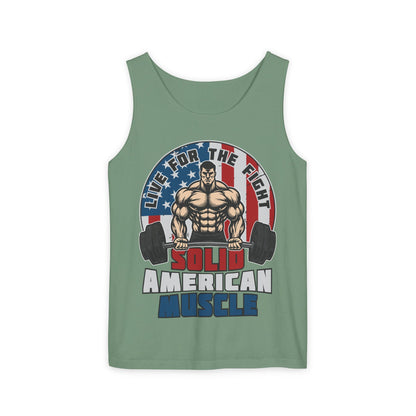 Solid American Muscle - Live For The Fight - Logo - Tank Top