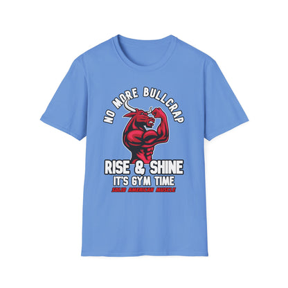 Solid American Muscle - Rise & Shine It's Gym Time - Red Bull T-Shirt