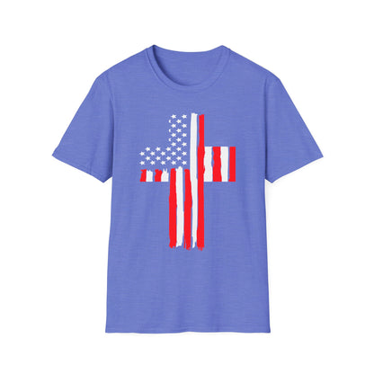 Patriot Collection - American Flag Cross - T-Shirt
