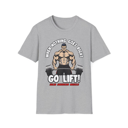 Solid American Muscle - When Nothing Goes Right, Go Lift #2 T-Shirt