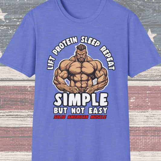 Solid American Muscle - Simple But Not Easy #2 T-Shirt