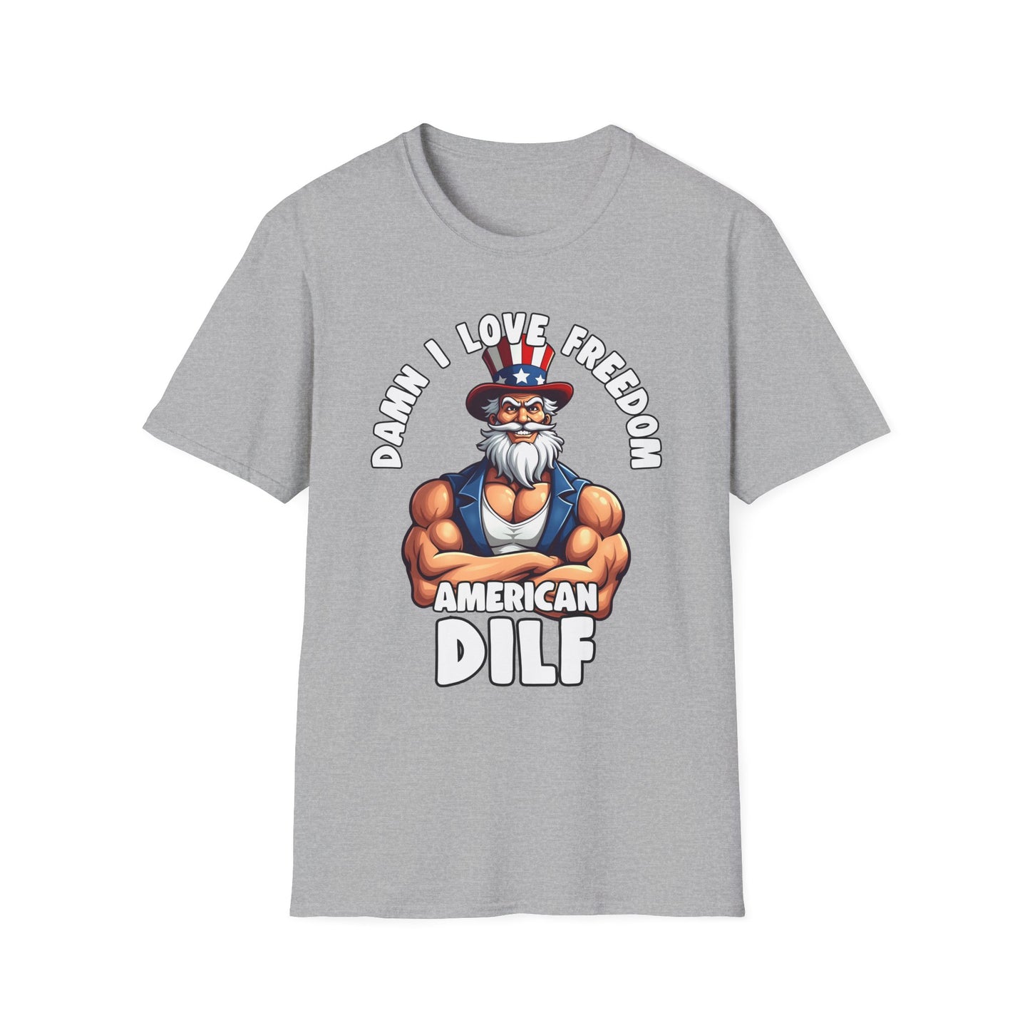 Patriot Collection - Damn I Love Freedom - American DILF - Uncle Sam T-Shirt