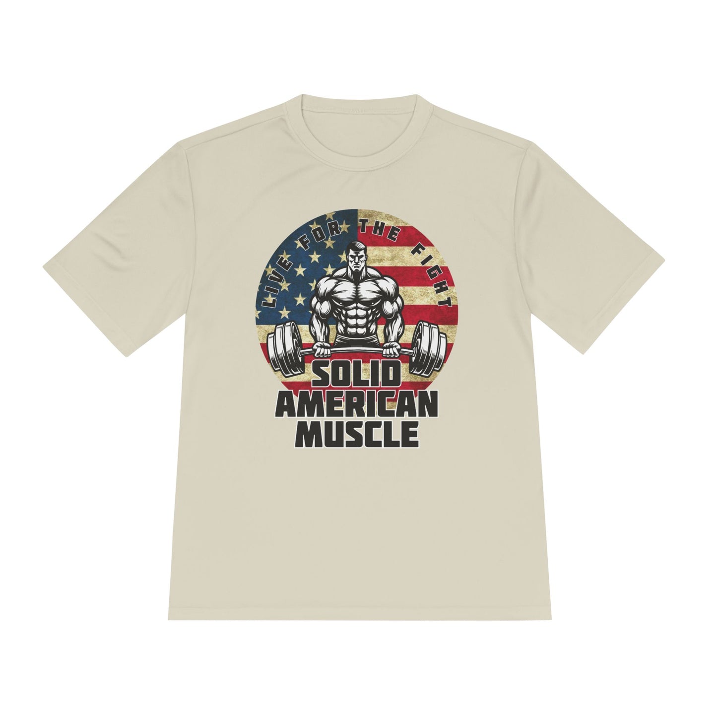 Solid American Muscle - Logo Moisture Wicking Sport-Tek T-Shirt