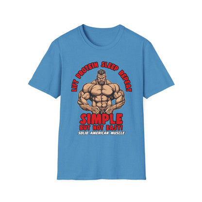 Solid American Muscle - Simple But Not Easy T-Shirt