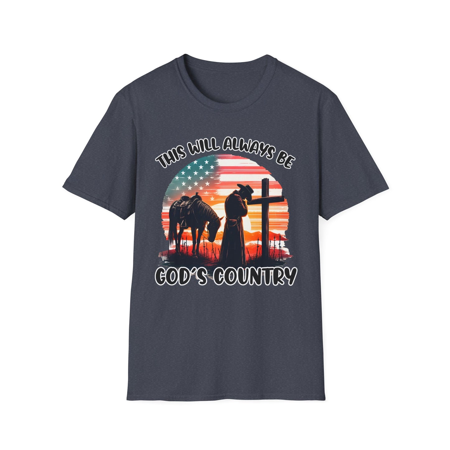 Patriot Collection - God's Country - Western Cross - T-Shirt