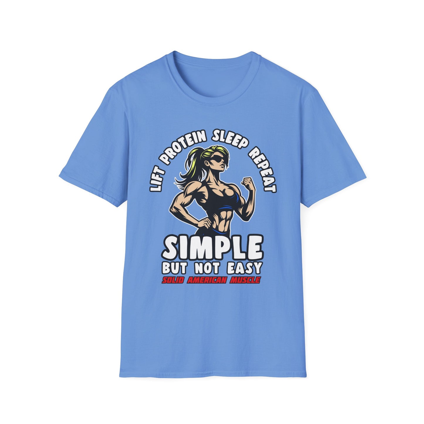 Solid American Muscle - Simple But Not Easy #1 T-Shirt