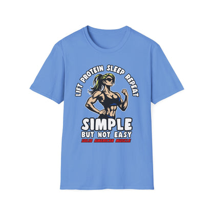 Solid American Muscle - Simple But Not Easy #1 T-Shirt