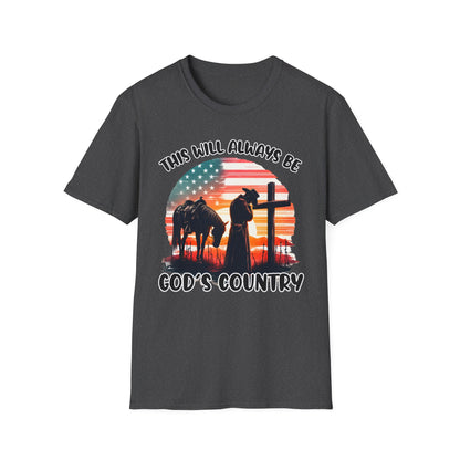 Patriot Collection - God's Country - Western Cross - T-Shirt