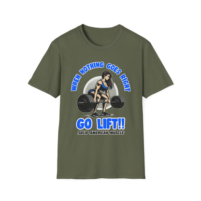 Solid American Muscle - When Nothing Goes Right, Go Lift #1 T-Shirt